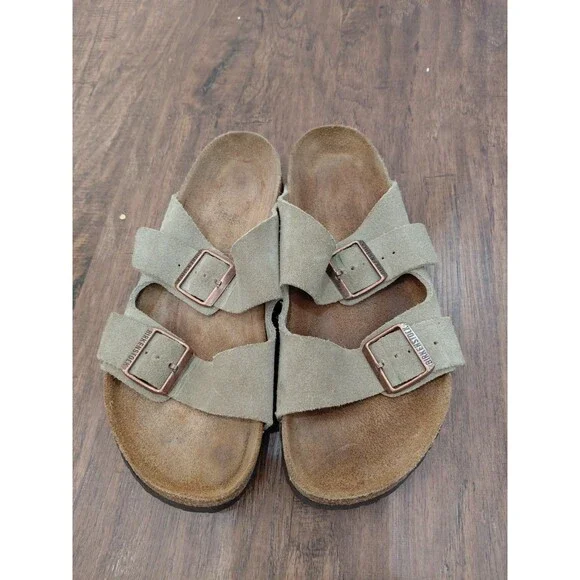 Birkenstock Arizona Suede Soft Footbed Sandals Women's Sz 40EU 9US Regul - Picture 13 of 13